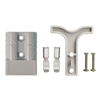 Blister 1 connecteur hermaphrodite gris 50A