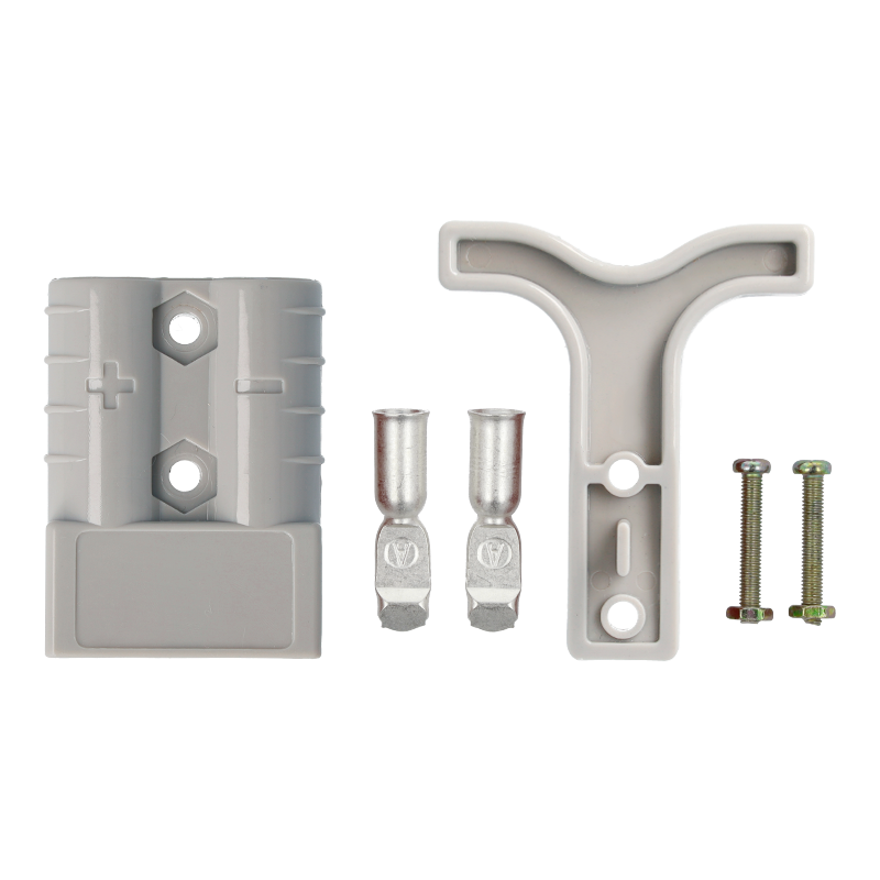 Blister 1 connecteur hermaphrodite gris 50A