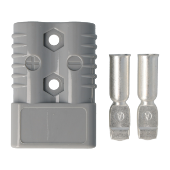 Blister 1 connecteur hermaphrodite gris 175A