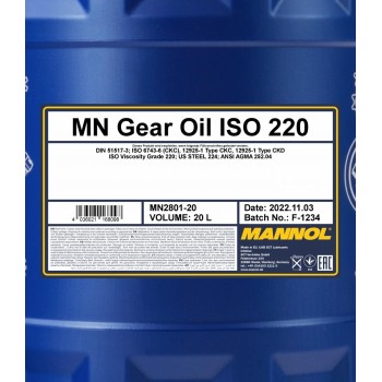  MANNOL GEAR OIL ISO 220 60L