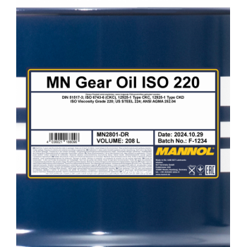  MANNOL GEAR OIL ISO 220 208L