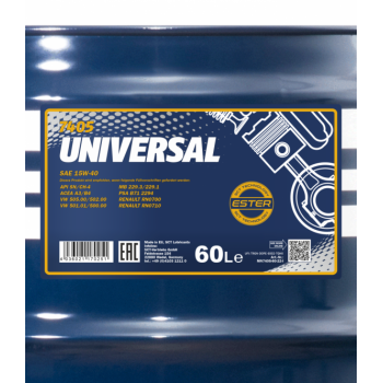 MANNOL UNIVERSAL 15W-40 60L
