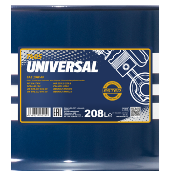 MANNOL UNIVERSAL 15W-40 208L