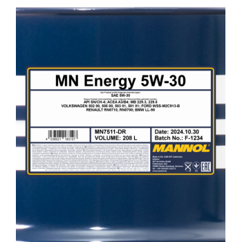 MANNOL Energy 5W-30 208L