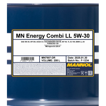 MANNOL SAE 5W-30 LL 208L