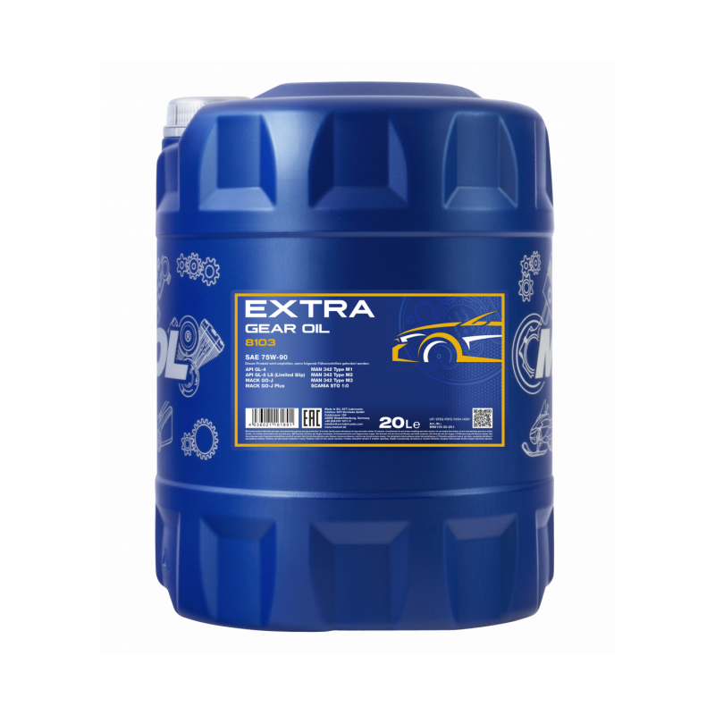MANNOL EXTRA HUILE DE TRANSMISSION 75W-90 GL-5 20L