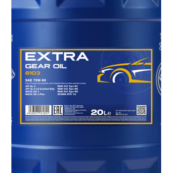 MANNOL EXTRA HUILE DE TRANSMISSION 75W-90 GL-5 20L