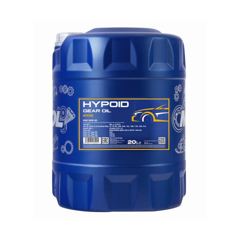 MANNOL HUILE PONT 80W-90 GL-5 20L