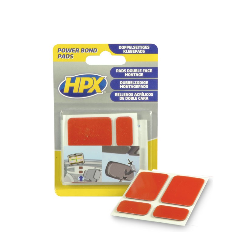 Blister de 4 pièces adhésives embases rétroviseurs