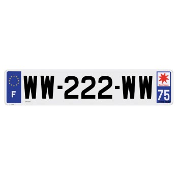 Plaque plast. SIV vierge 110x520