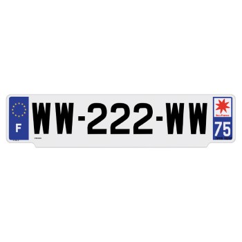 Plaque plastique SIV RS vierge 122x520