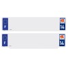 Jeu de 2 fonds (1 fond standard + 1 fond RS) SIV 14