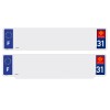 Jeu de 2 fonds (1 fond standard + 1 fond RS) SIV 31
