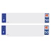 Jeu de 2 fonds (1 fond standard + 1 fond RS) SIV 50