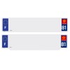 Jeu de 2 fonds (1 fond standard + 1 fond RS) SIV 81