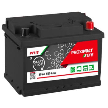 PROXIVOLT Batterie EFB L2 12V 60Ah/520A