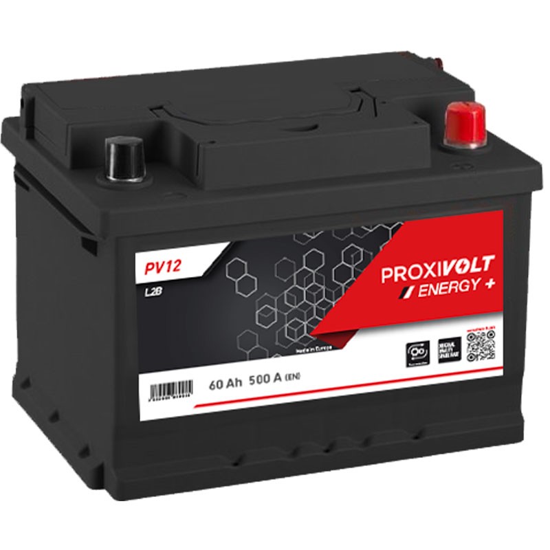 PROXIVOLT Batterie ENERGY+ L2B 12V 60Ah/500A - 54