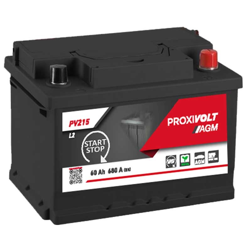 PROXIVOLT Batterie AGM L2 12V 60Ah/680A