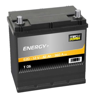 TECHPOWER Batterie ENERGY+ E2D 12V 42Ah/360A