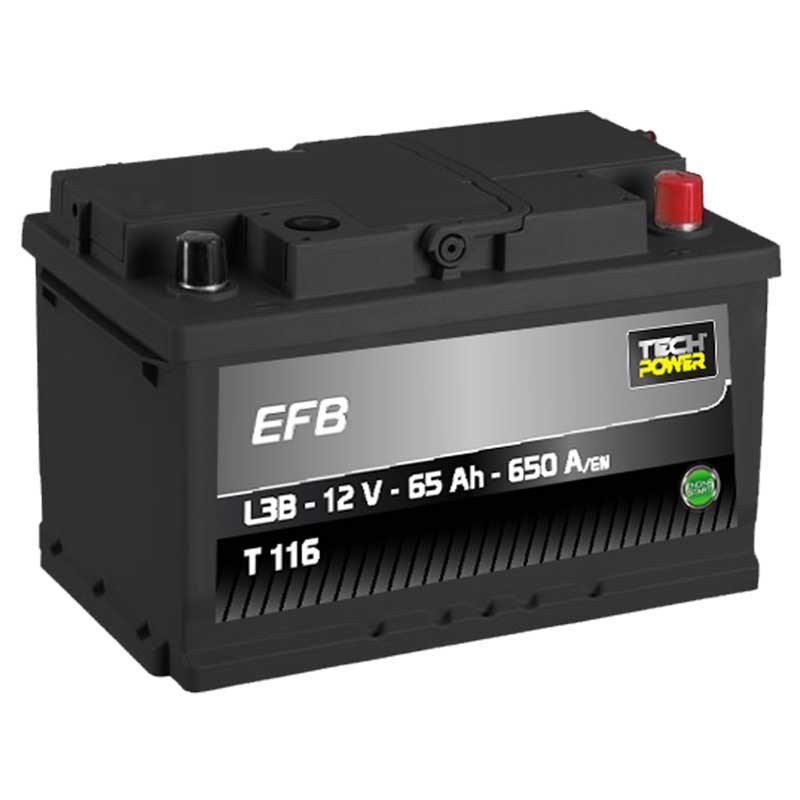 TECHPOWER Batterie EFB L3B 12V 65Ah/650A