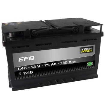 TECHPOWER Batterie EFB L4B 12V 75Ah/730A