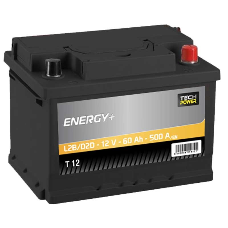 TECHPOWER Batterie ENERGY+ L2B 12V 60Ah/500A - 63