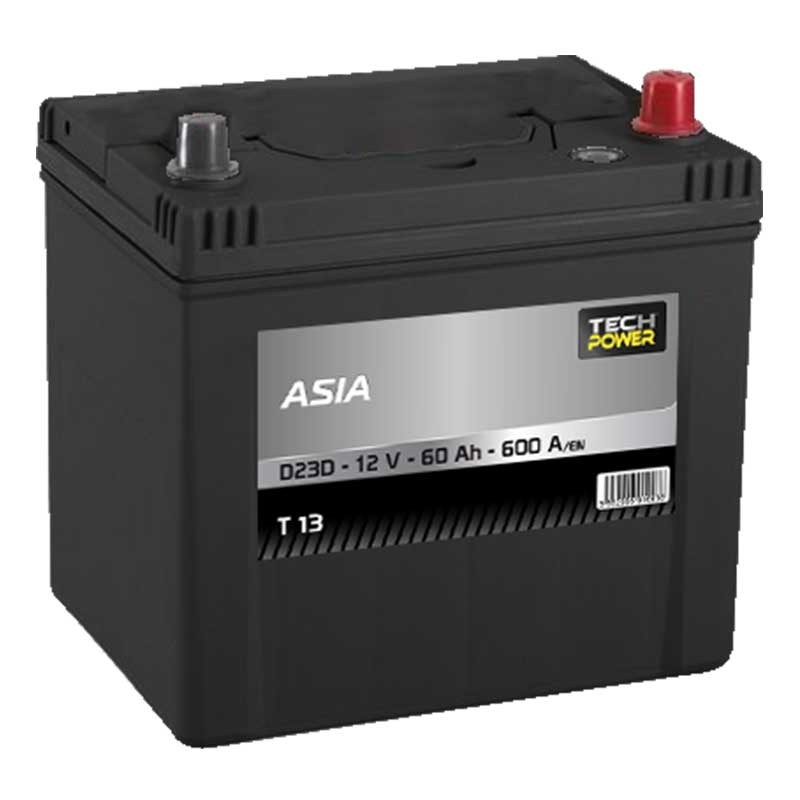 TECHPOWER Batterie ASIA D23D 12V 60Ah/600A