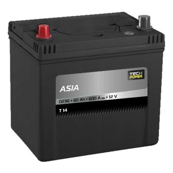 TECHPOWER Batterie ASIA D23G 12V 60Ah/600A