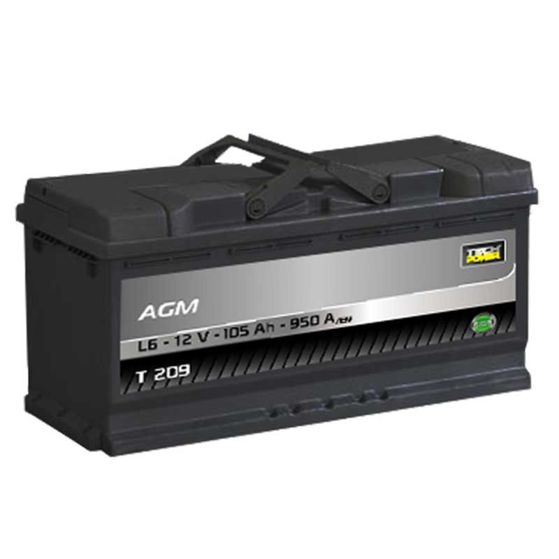 TECHPOWER Batterie AGM L6 105Ah/950A 12V