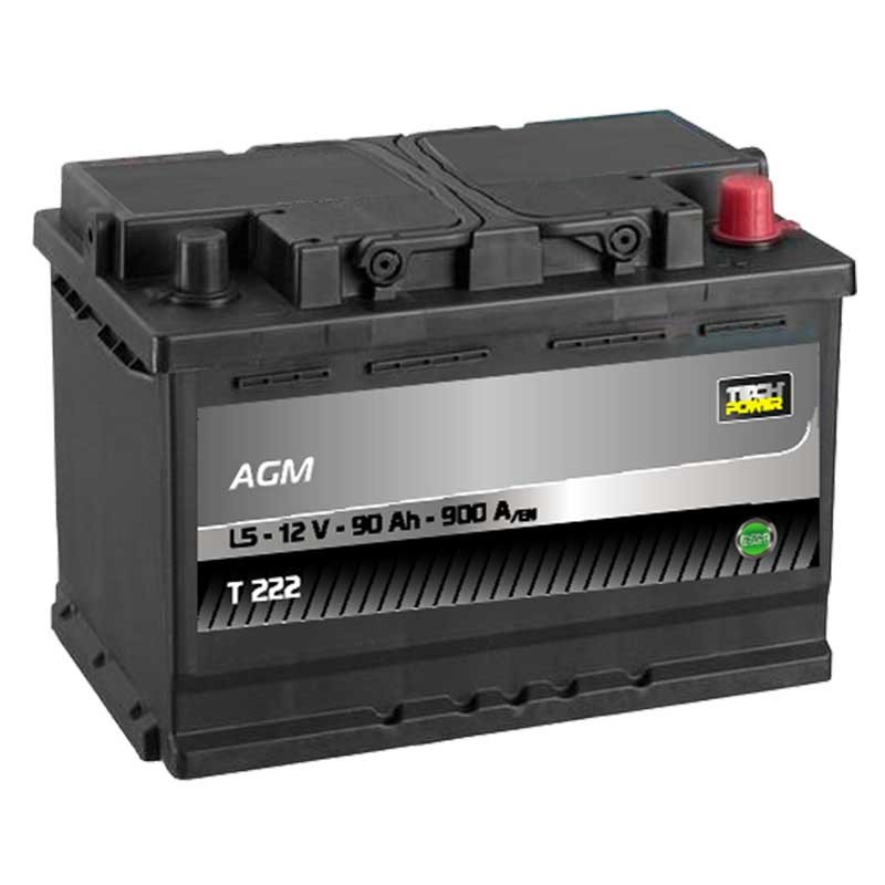 TECHPOWER Batterie AGM L5 12V 90Ah/900A