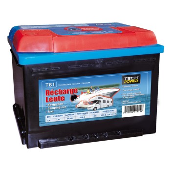 TECHPOWER Batterie DECHARGE LENTE L3 12V 80Ah/680A