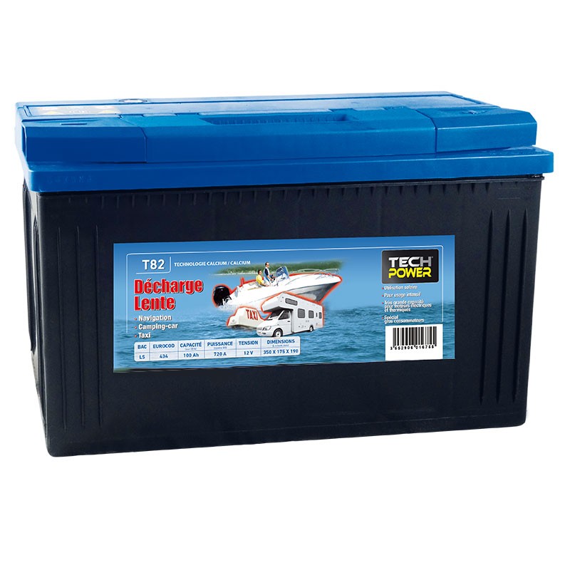TECHPOWER Batterie DECHARGE LENTE L5 12V 100Ah/900A