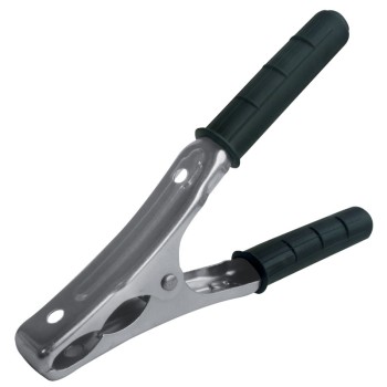 Pince de batterie tôle acier zingué avec manchon noir 180A 25mm2