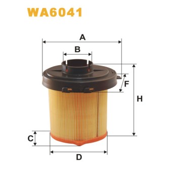  Filtre à air WA6041