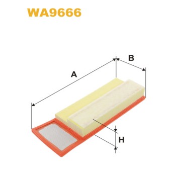 Filtre à air WA9666