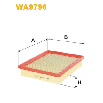 Filtre à air WA9796