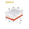 Filtre à air WA9832
