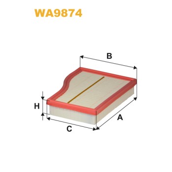 Filtre à air WA9874