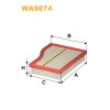 Filtre à air WA9874