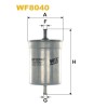 Filtre carburant WF8040