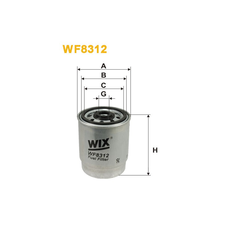 Filtre carburant WF8312