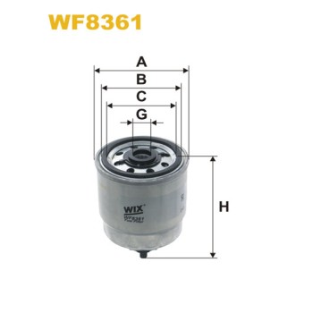 Filtre carburant WF8361