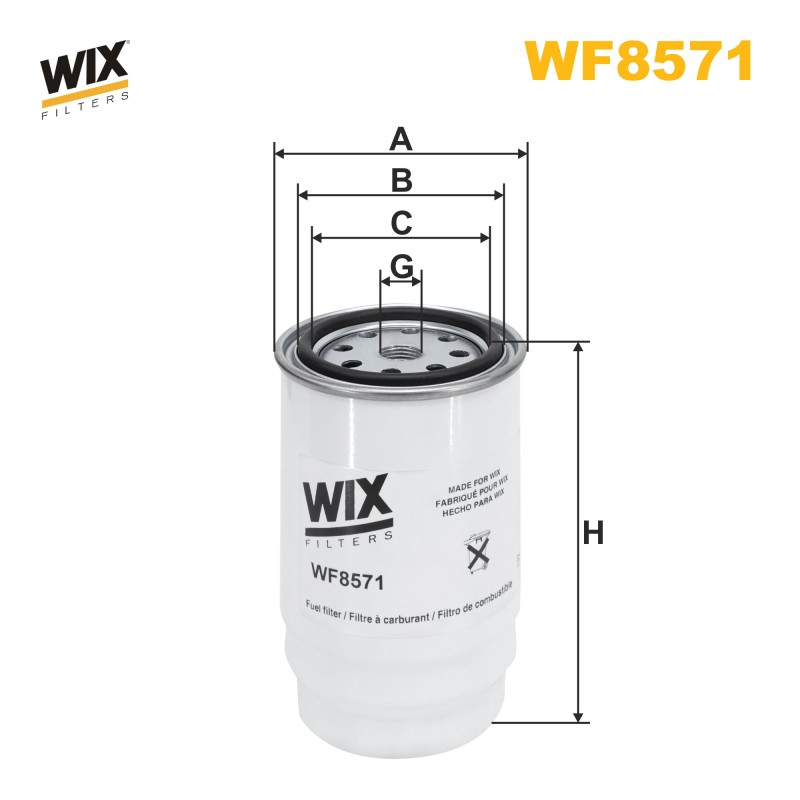 Filtre carburant WF8571