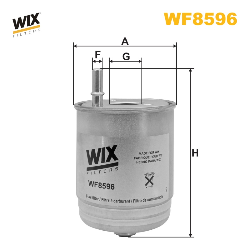 FILTRE CARBURANT WF8596