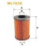 Filtre à huile WL7038