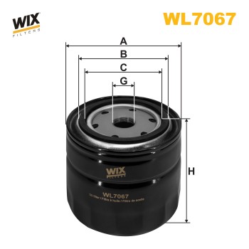 Filtre à huile WL7067