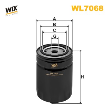 Filtre à huile WL7068