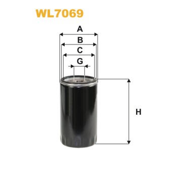 Filtre à huile WL7069