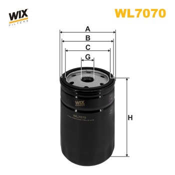 Filtre à huile WL7070