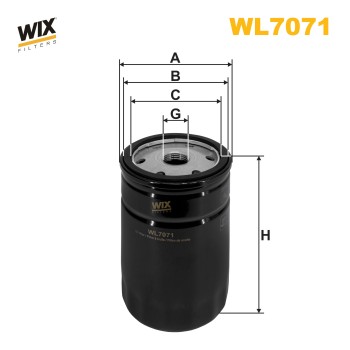 Filtre à huile WL7071
